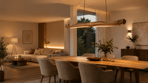 Lichtkonzept fürs Wohn- und Esszimmer
