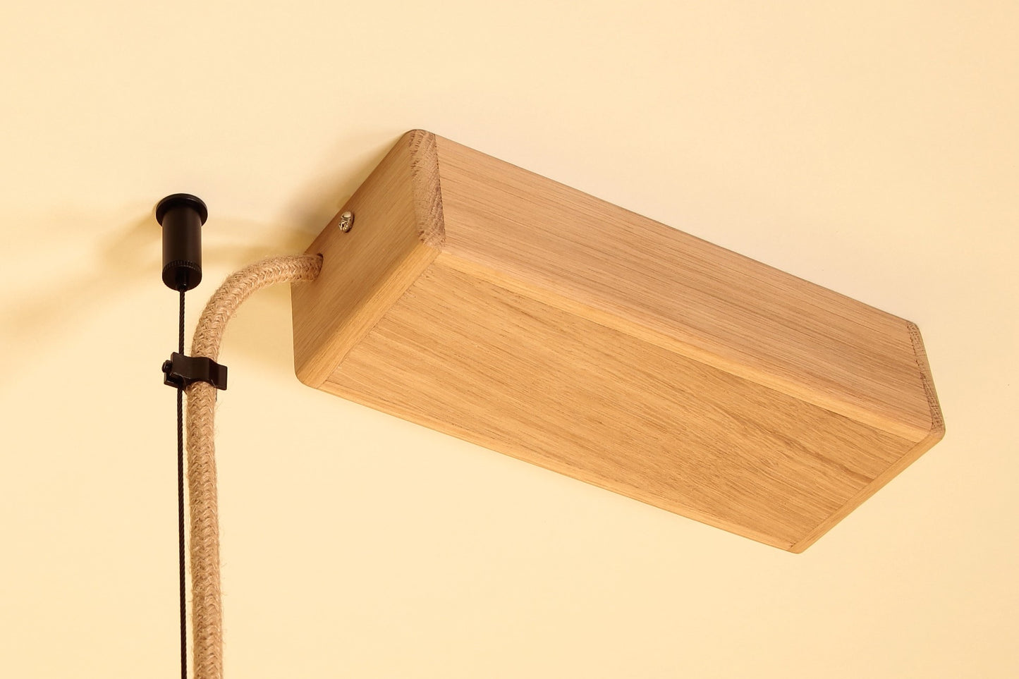 LED lampe de table à manger - fait main pièce unique - 138cm branche de chêne