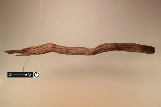 LED Streifen Leuchte / 188 cm Eichenast