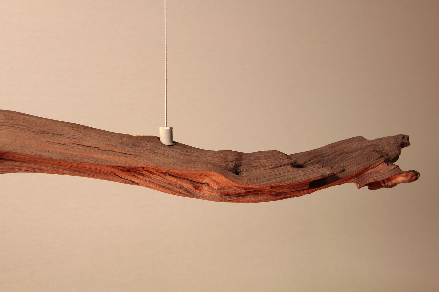 LED eettafel lamp - handgemaakt uniek stuk - 174cm eiken tak
