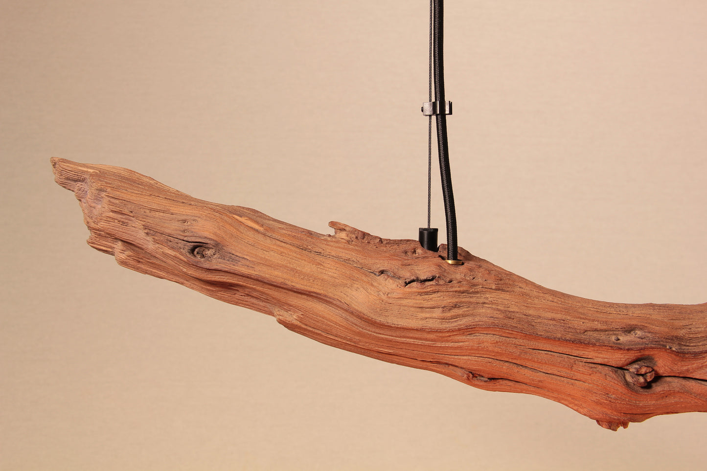 Eettafel lamp / LED strip / 130 cm eiken tak