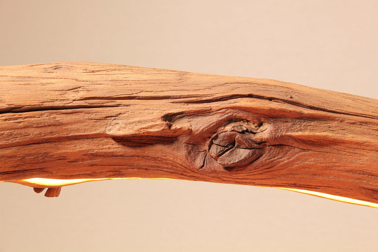 Lampe de table à manger - fait main pièce unique - 210cm branche de chêne