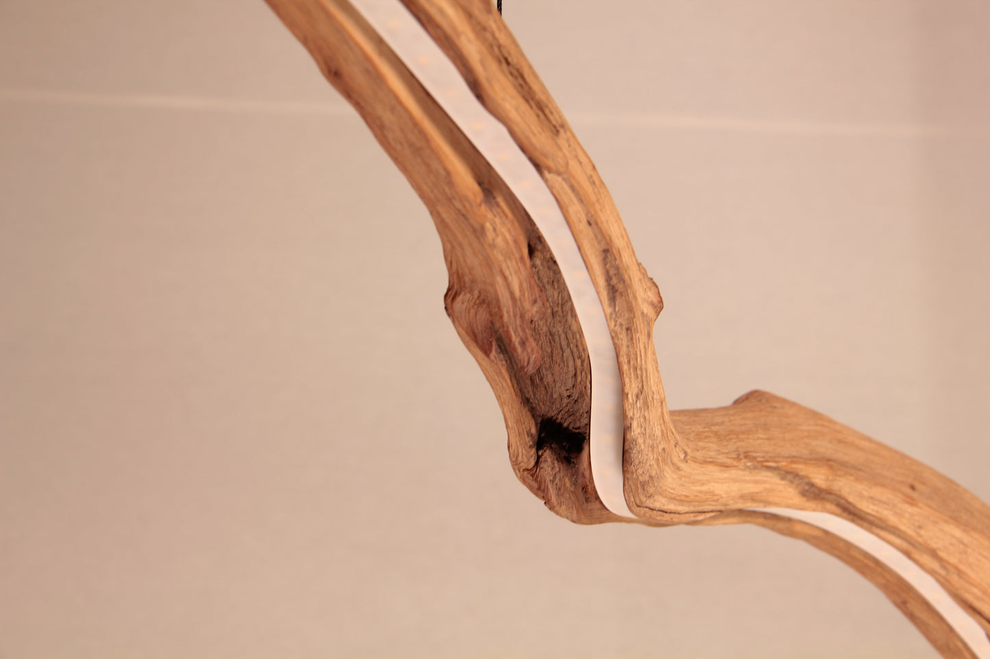Eettafel lamp - handgemaakt uniek stuk - 153cm eiken tak