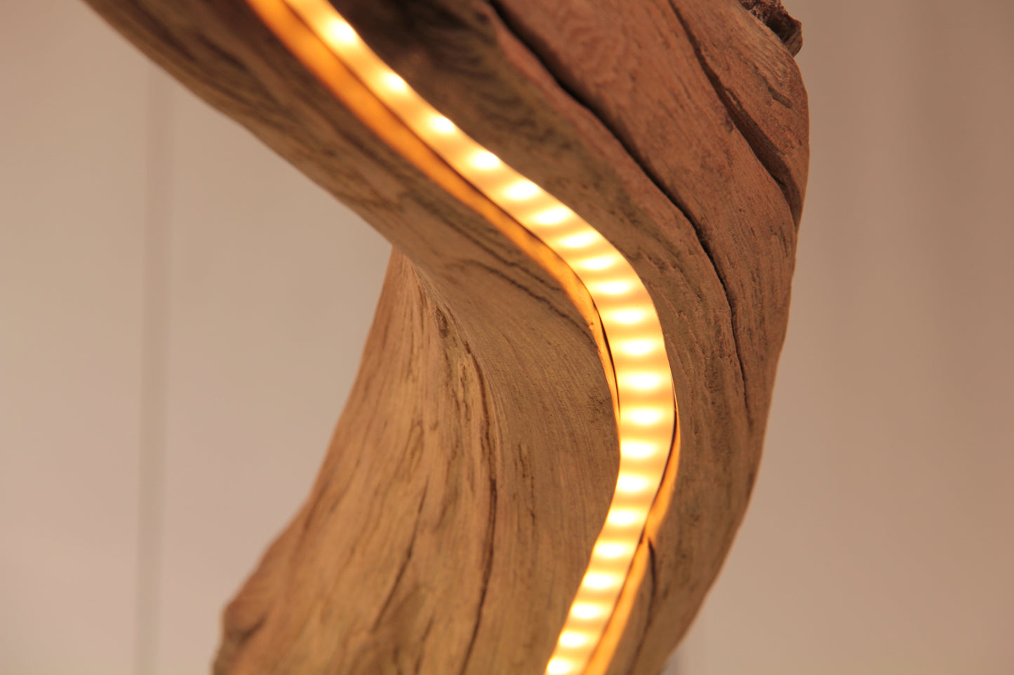 Lampe de table à manger - fait main pièce unique - 210cm branche de chêne