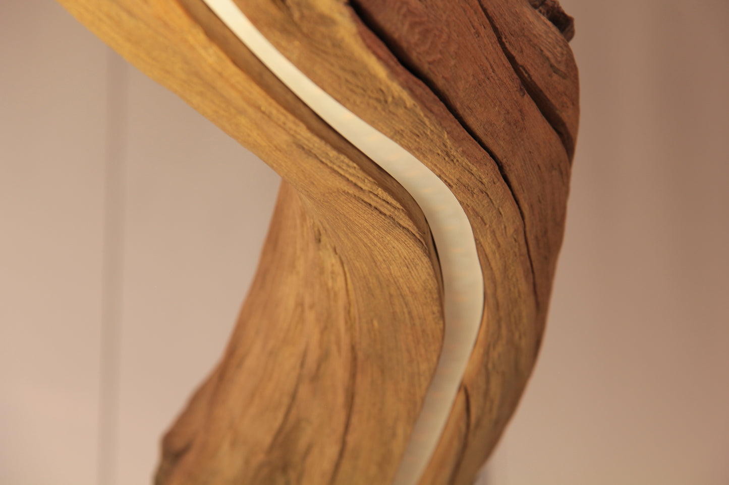 Lampe de table à manger - fait main pièce unique - 210cm branche de chêne