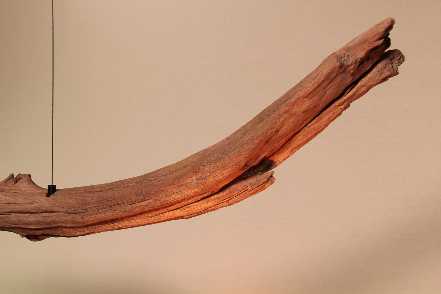 LED lampada da tavolo da pranzo - pezzo unico fatto a mano - 240cm ramo di quercia