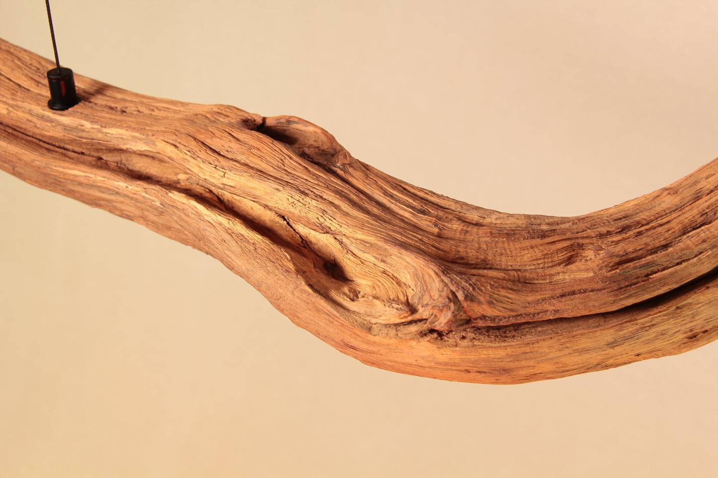 Lampe de table à manger - fait main pièce unique - 160cm branche de chêne