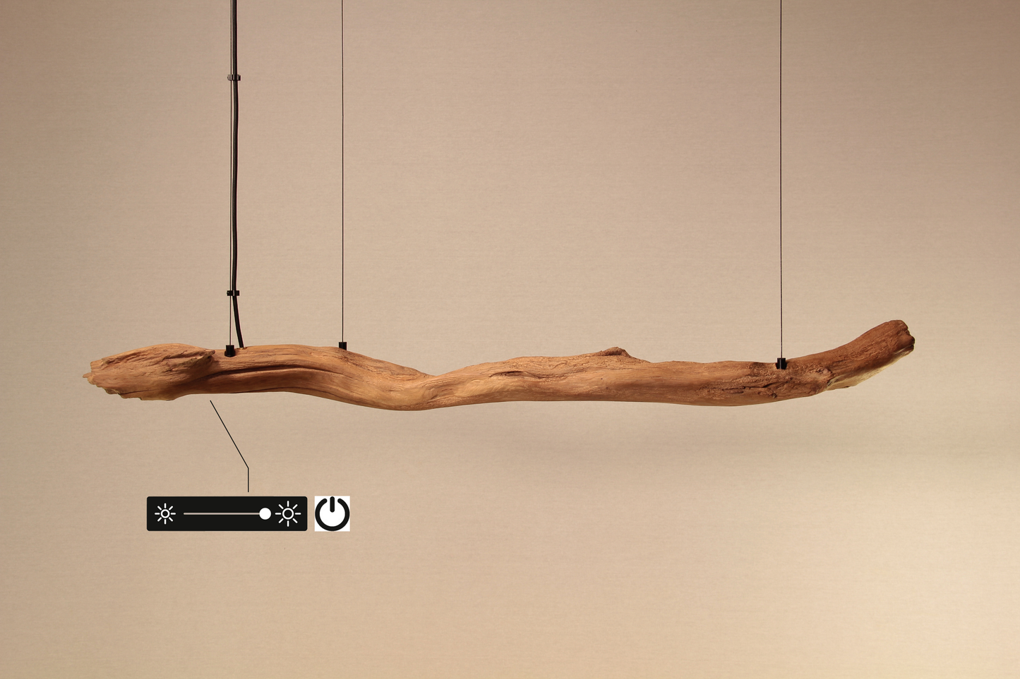 Lampada da tavolo / striscia LED / ramo di quercia da 122 cm