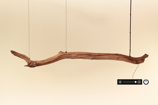Esstischleuchte - handgefertigtes Unikat - 163cm Eichenast