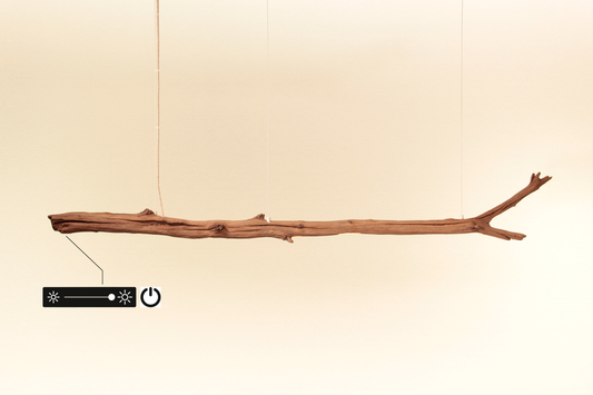 Esstischleuchte - handgefertigtes Unikat - 159cm Eichenast