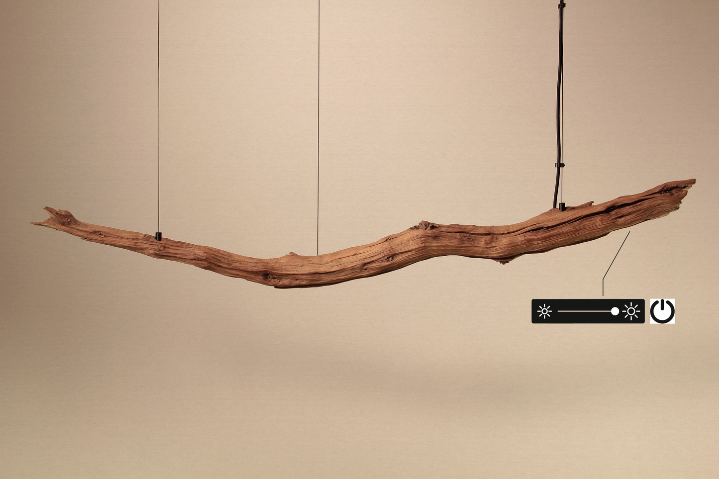 Lampada da tavolo / striscia LED / ramo di quercia da 130 cm