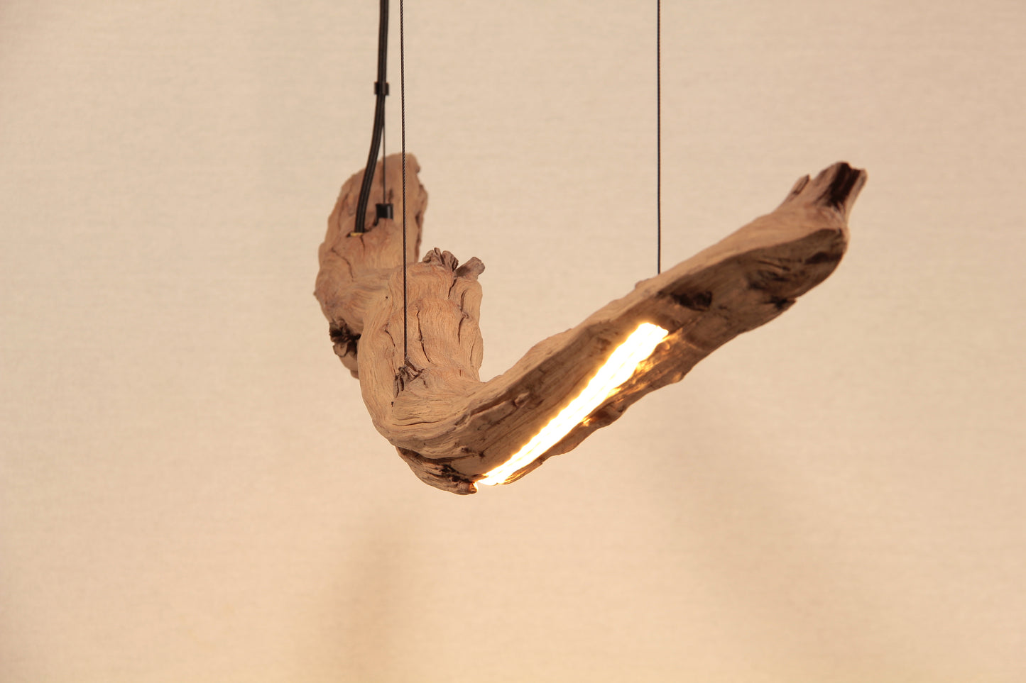 Lampada da tavolo / striscia LED / ramo di quercia da 130 cm