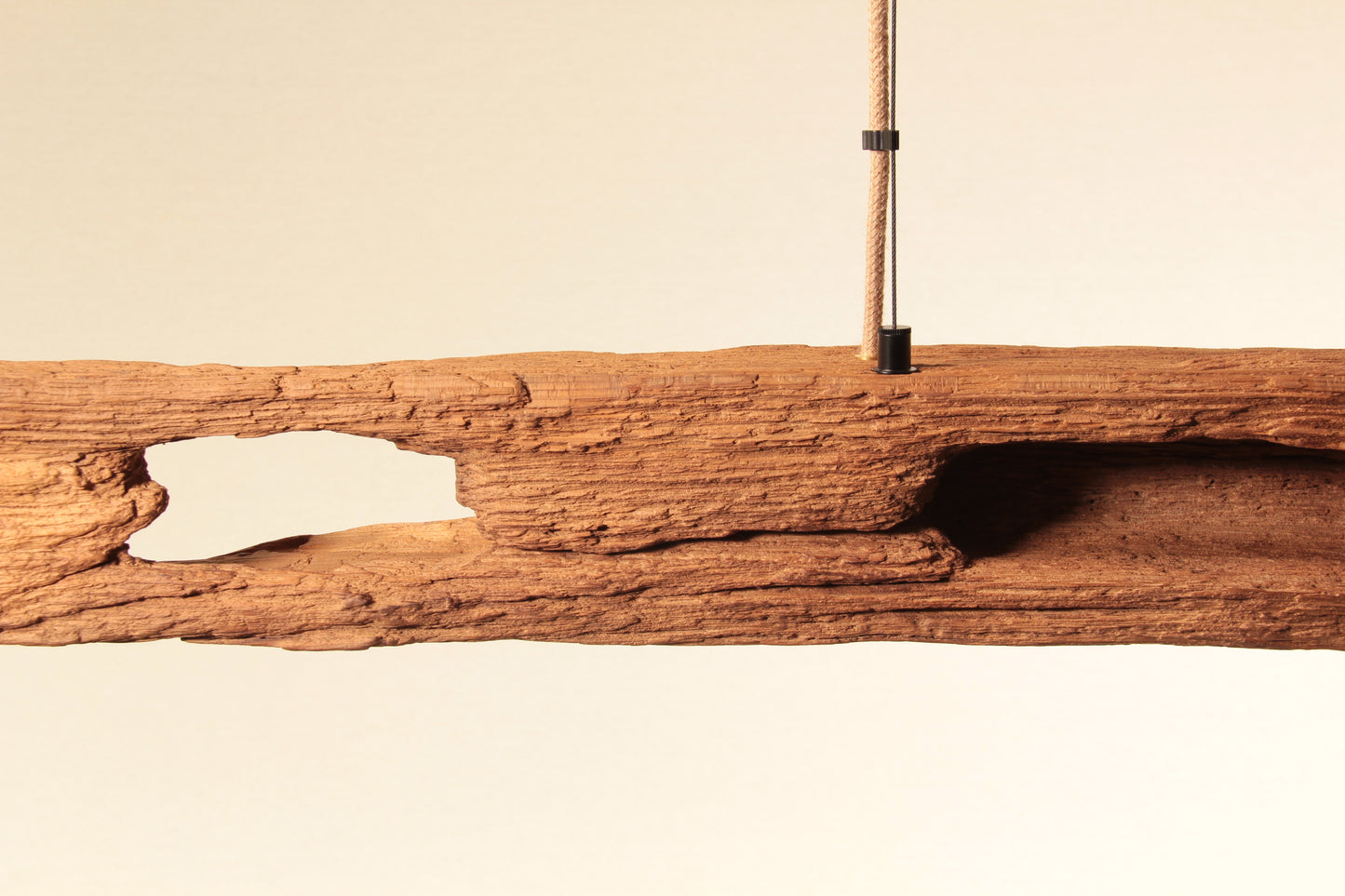 Esstischleuchte - handgefertigtes Unikat - 126cm Eichenbalken