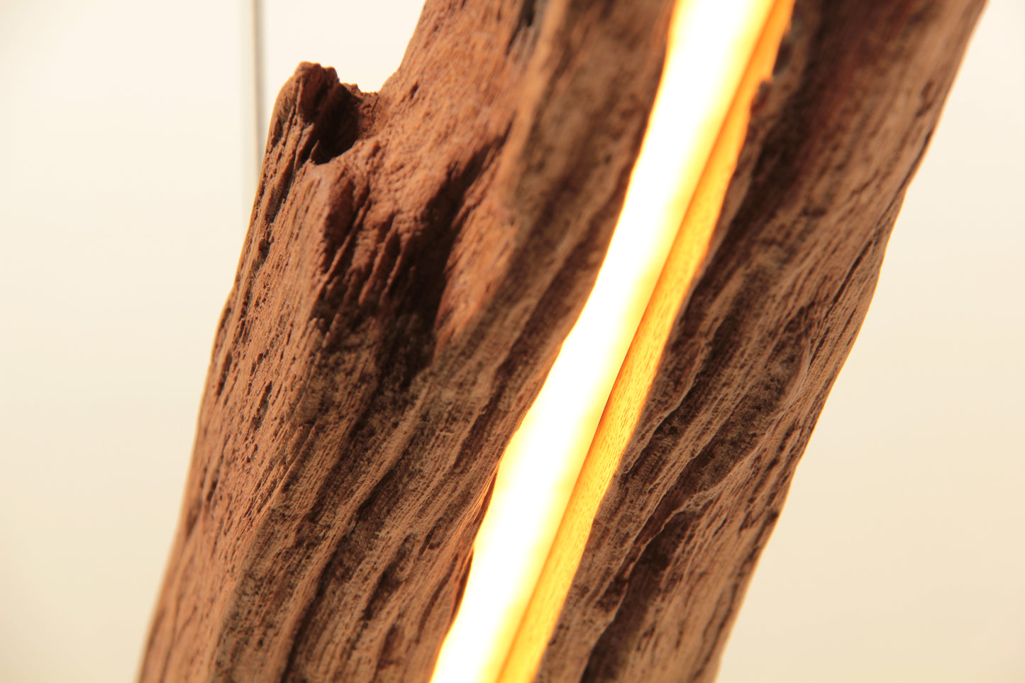 Lampe de table à manger - fait main pièce unique - 119cm poutre en chêne
