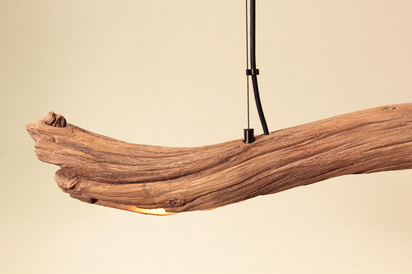 Esstischleuchte - handgefertigtes Unikat - 163cm Eichenast