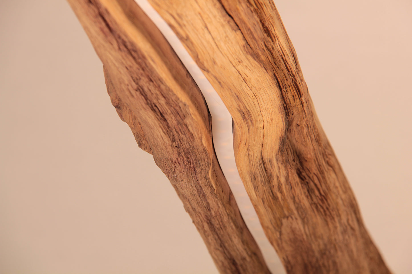 Lámpara de mesa de comedor - pieza única hecha a mano - rama de roble 184cm