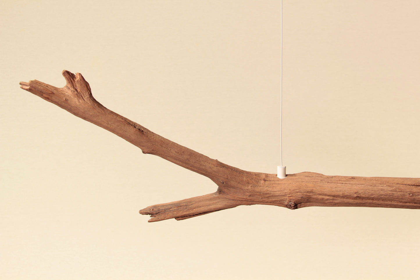 Lampe de table à manger - fait main pièce unique - 159cm branche de chêne