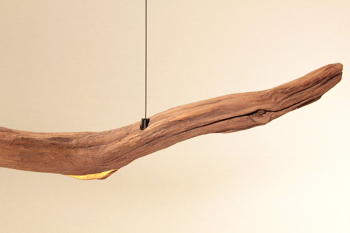 Esstischleuchte - handgefertigtes Unikat - 163cm Eichenast