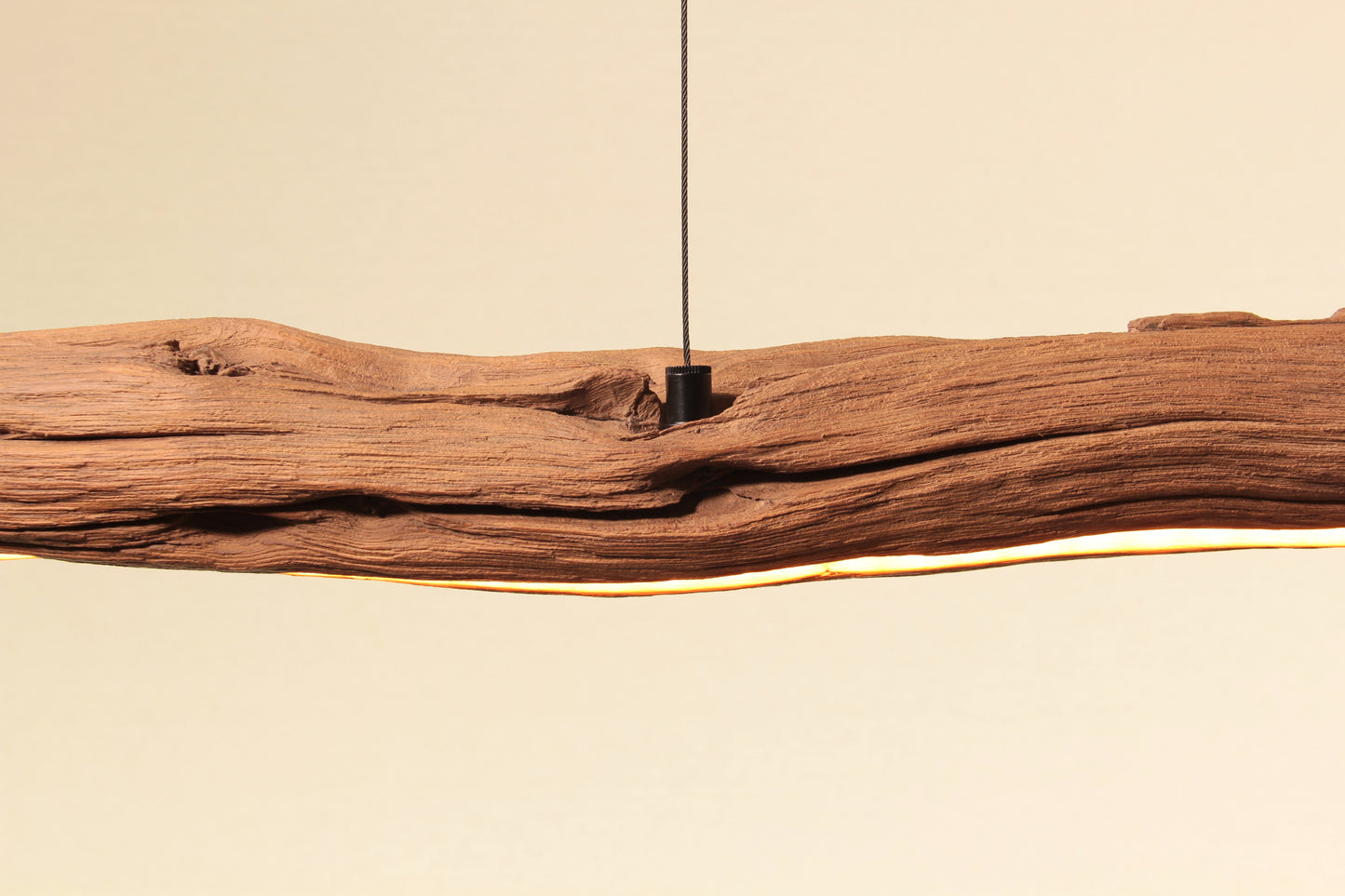 Dining table lamp - handmade unique piece - 115cm oak branch