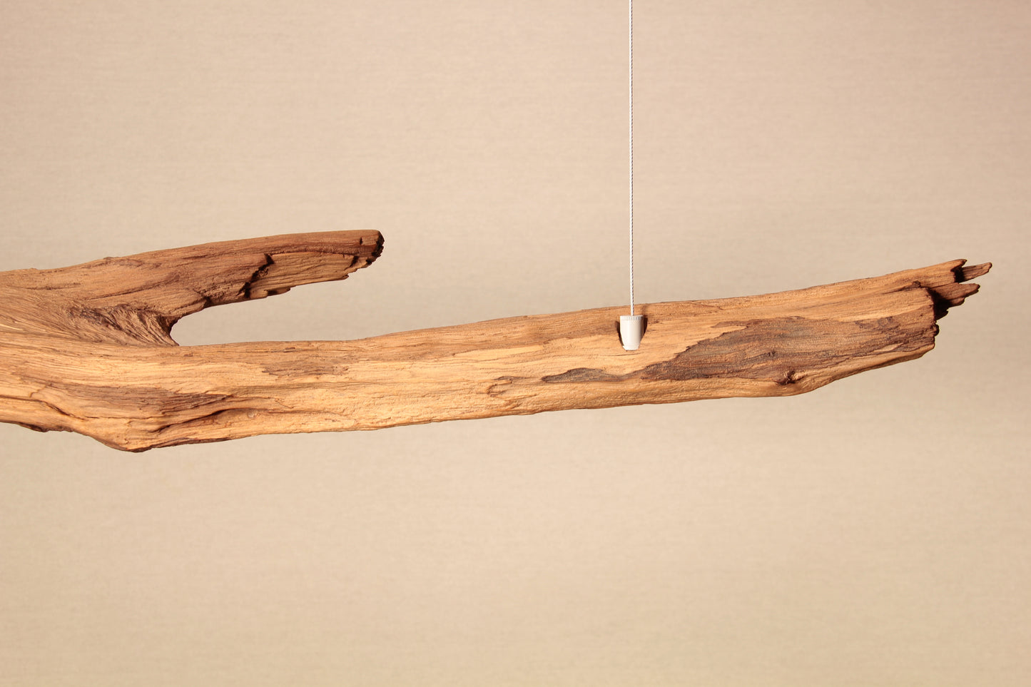 Dining table lamp - handmade unique piece - 96cm oak branch