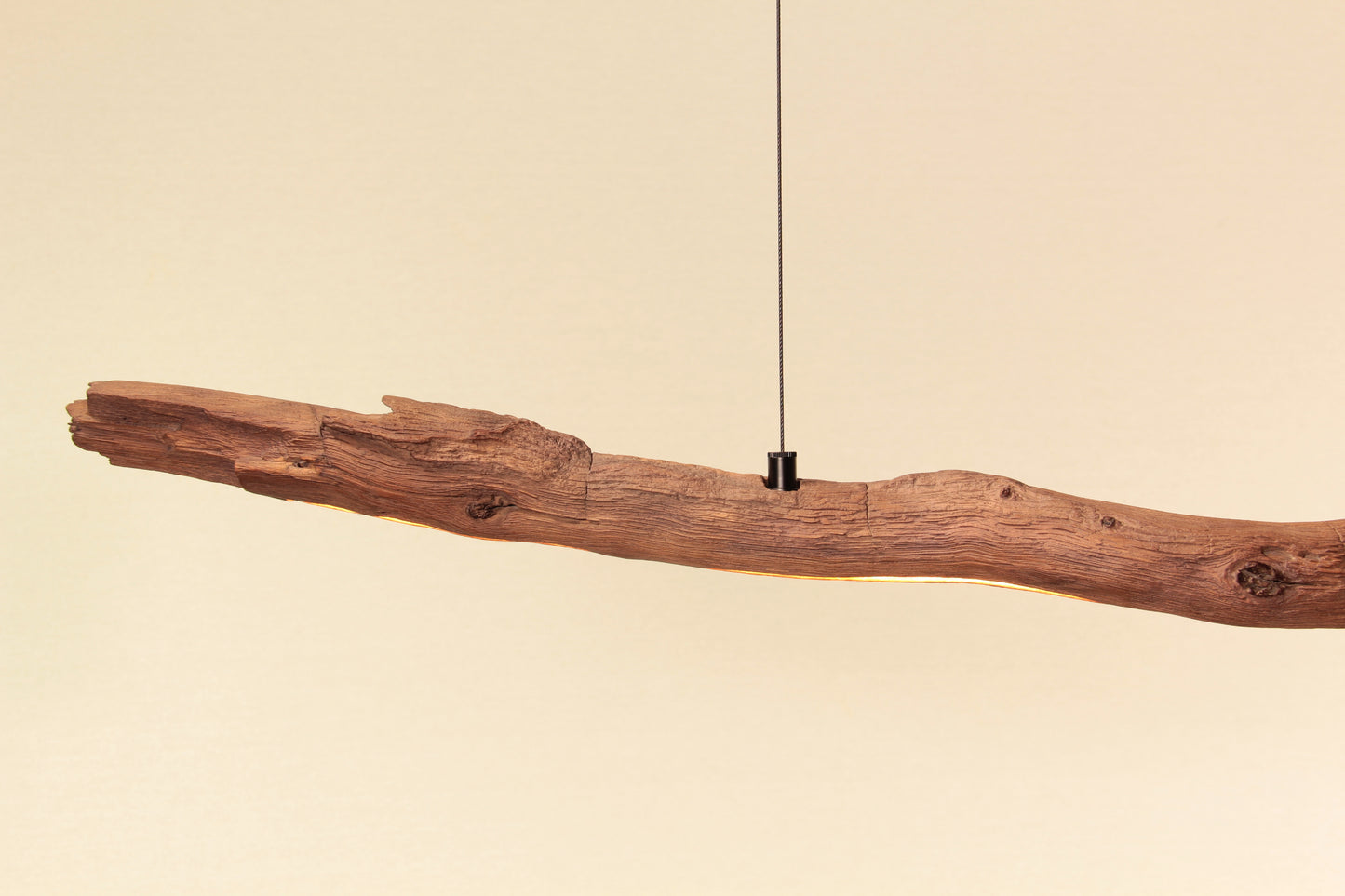 Esstischleuchte - handgefertigtes Unikat - 146cm Eichenast