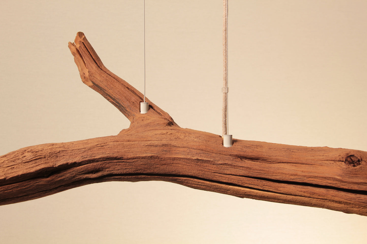 Dining table lamp - handmade unique piece - 136cm oak branch