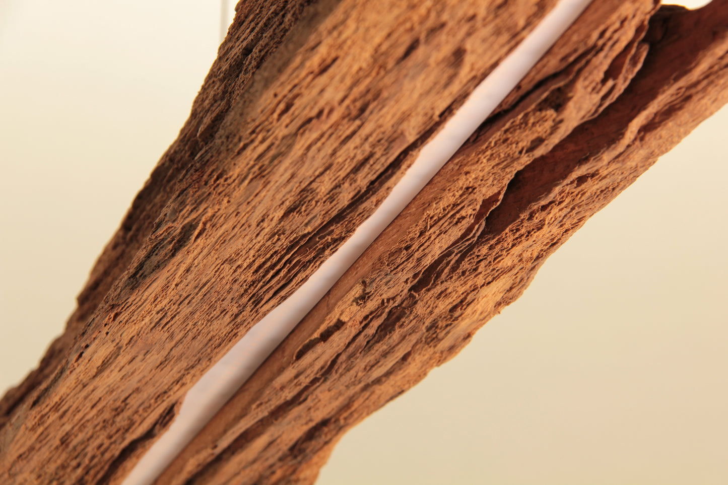 Dining table lamp - handmade unique piece - 175cm oak beam