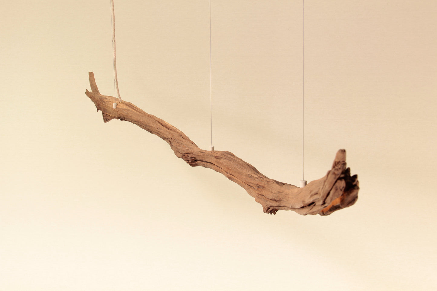 Lampe de table à manger - fait main pièce unique - 187cm branche de chêne
