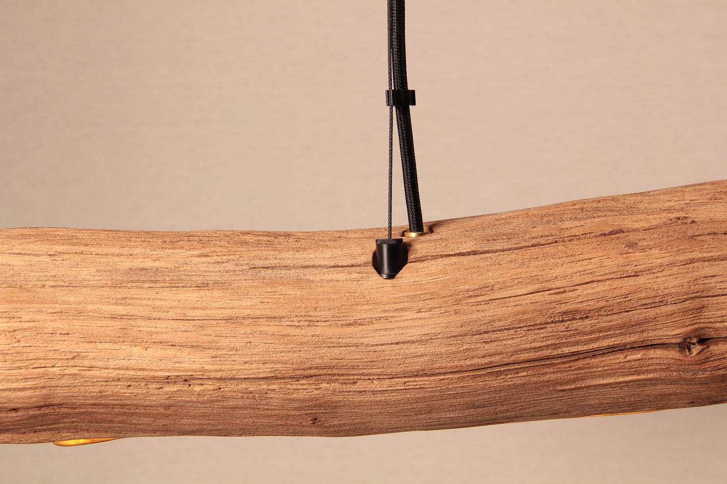 Eettafel lamp - handgemaakt uniek stuk - 155cm eiken tak