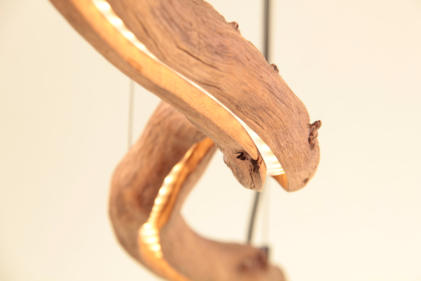 Esstischleuchte - handgefertigtes Unikat - 146cm Eichenast