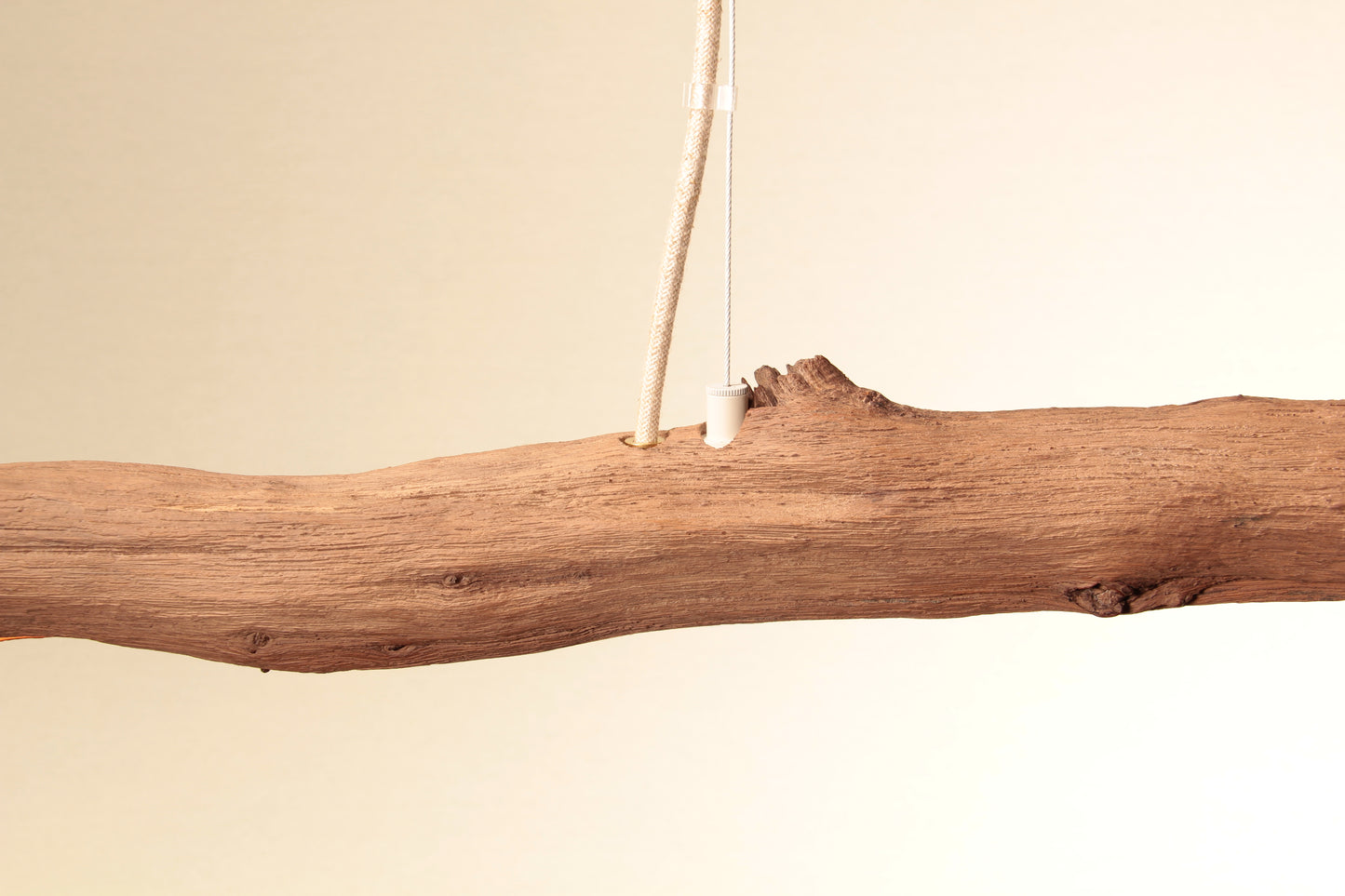 Lampe de table à manger - fait main pièce unique - 159cm branche de chêne