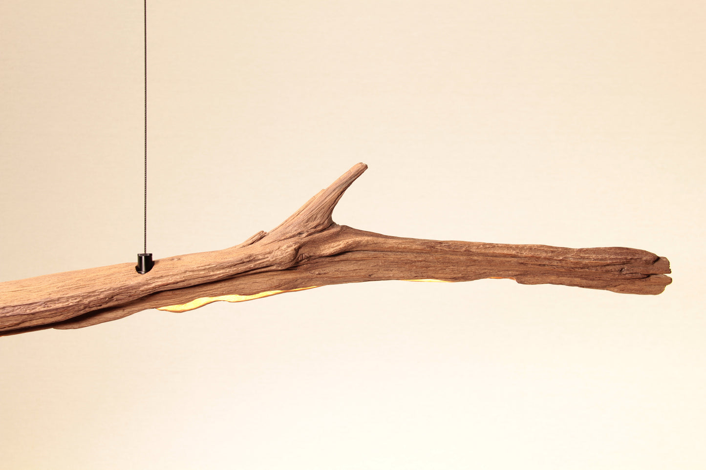 Lampe de table à manger - pièce unique fabriquée à la main - branche de chêne de 234 cm