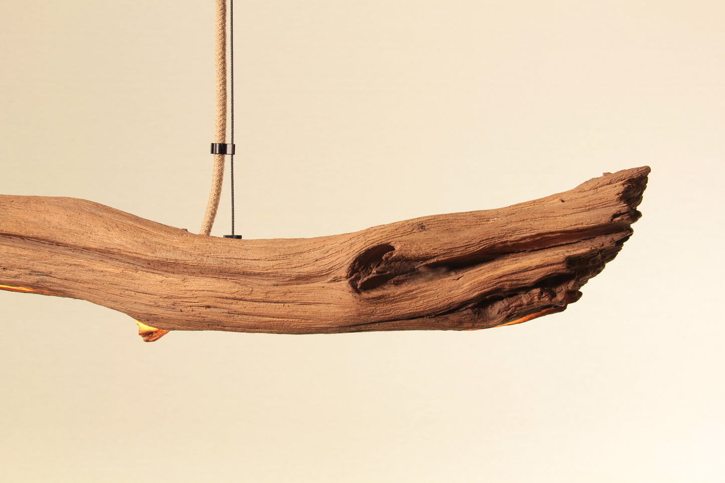 Dining table lamp - handmade unique piece - 124cm oak branch
