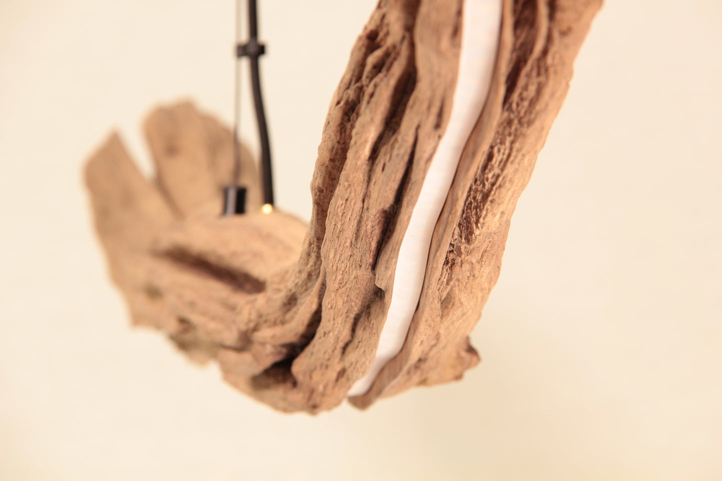 Lampe de table à manger - pièce unique fabriquée à la main - branche de chêne de 234 cm