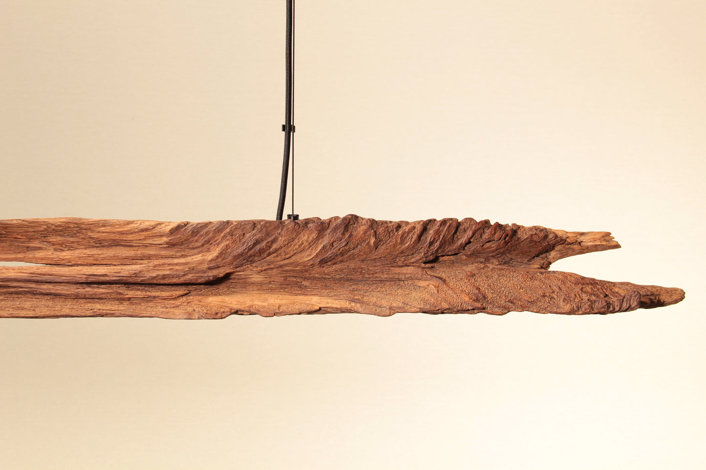 Lampe de table à manger - fait main pièce unique - 198cm poutre en chêne