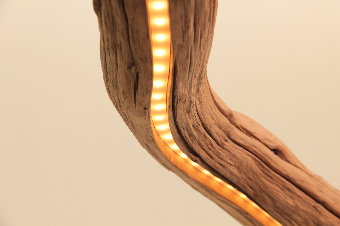 Lampe de table à manger - fait main pièce unique - 152cm branche de chêne