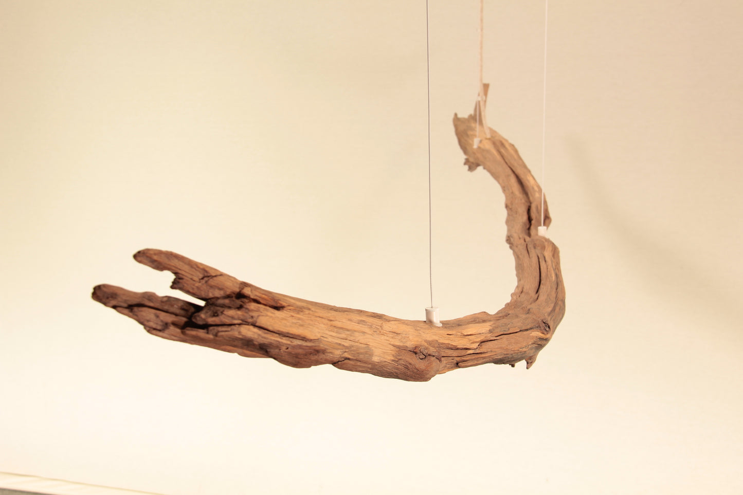 Lampe de table à manger - fait main pièce unique - 187cm branche de chêne