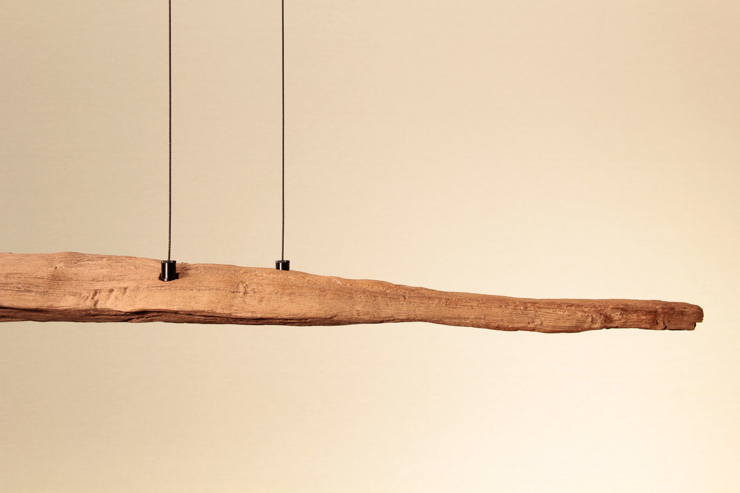 Lampe de table à manger - fait main pièce unique - 132cm poutre en chêne