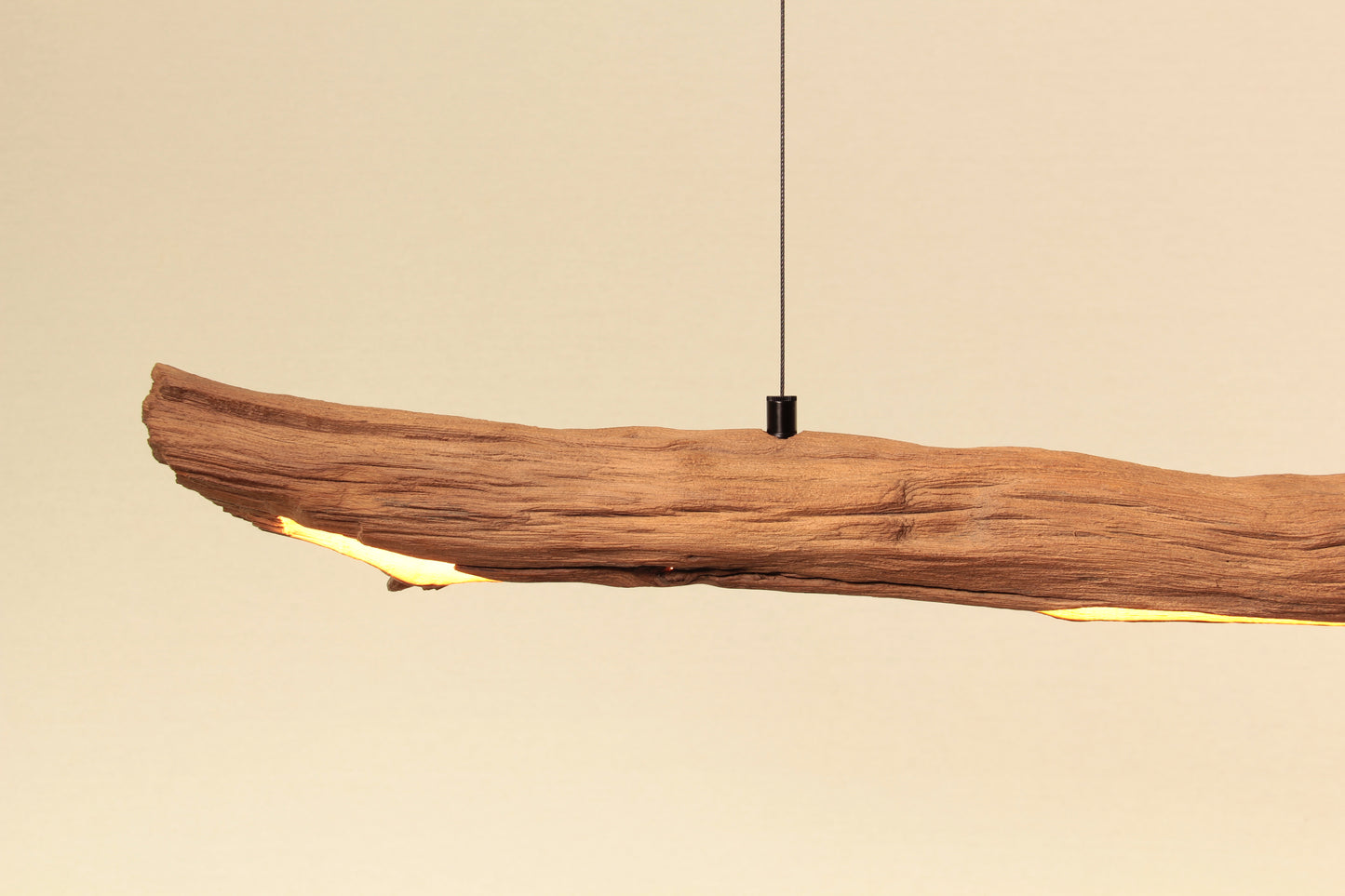 Dining table lamp - handmade unique piece - 124cm oak branch