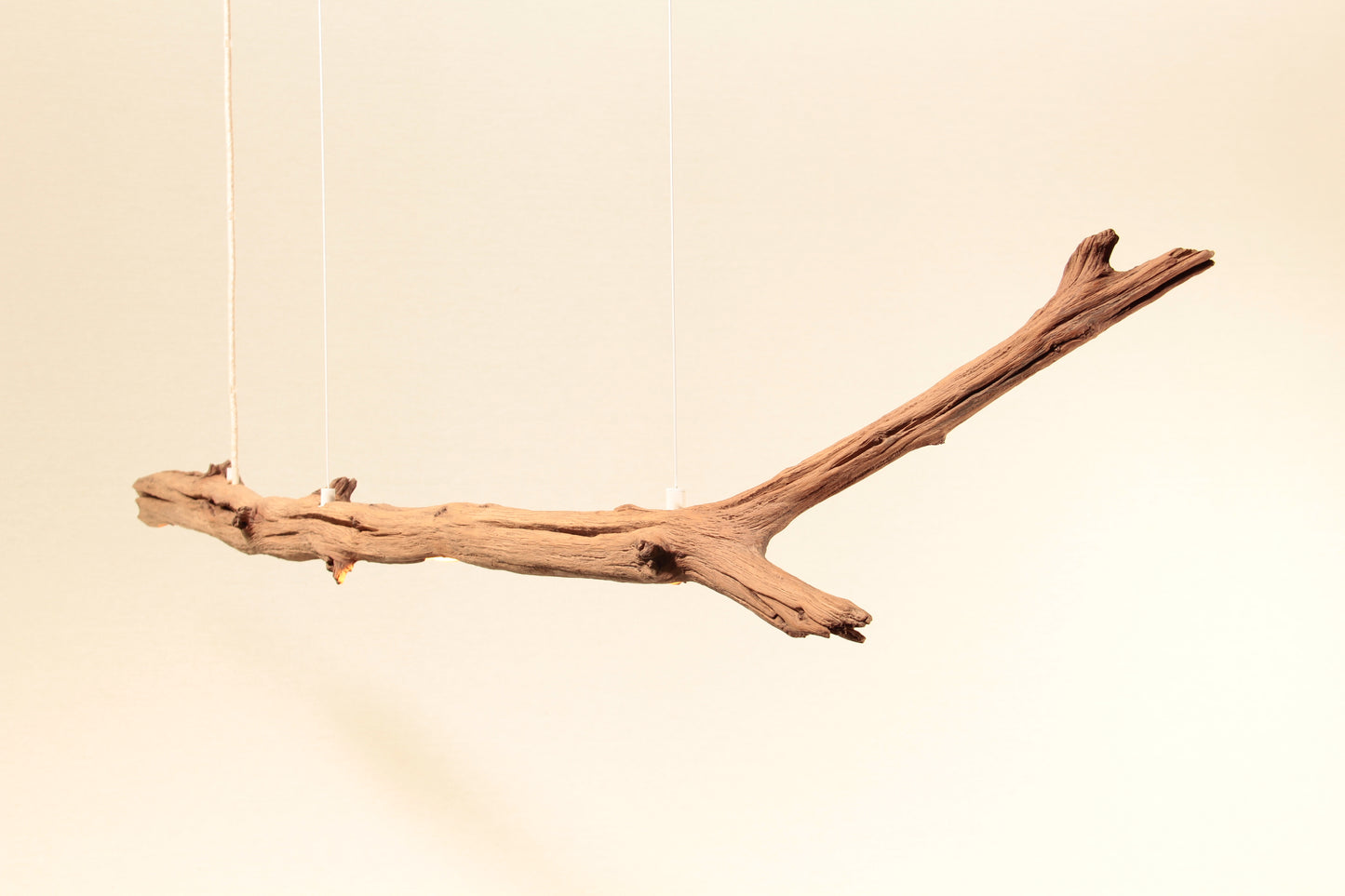 Lampe de table à manger - fait main pièce unique - 159cm branche de chêne