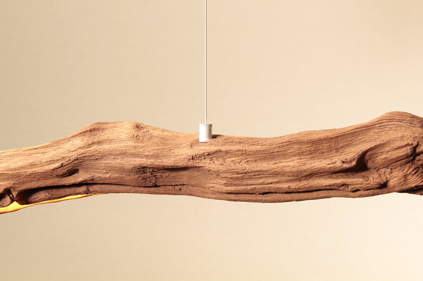 Dining table lamp - handmade unique piece - 179cm oak branch