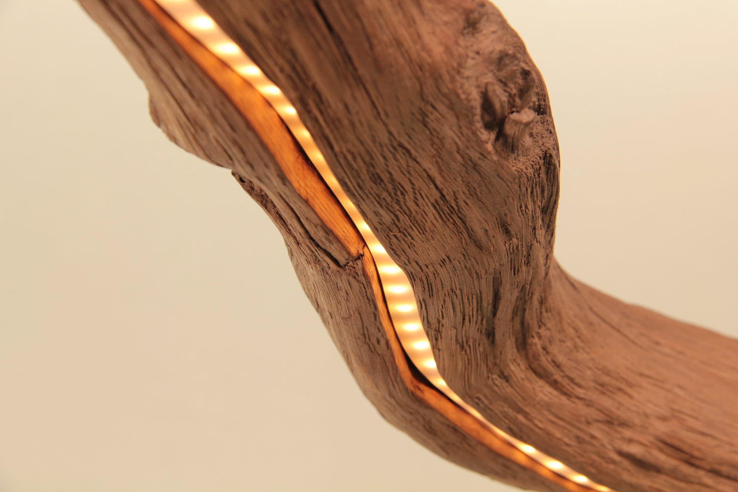 Dining table lamp - handmade unique piece - 245cm oak branch 2