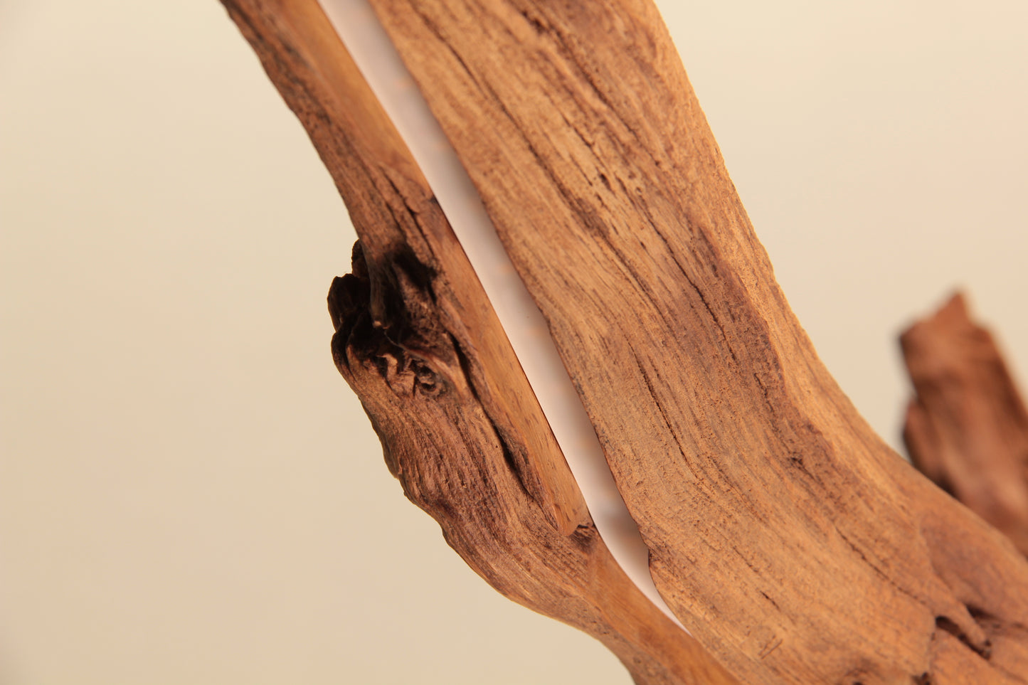 Dining table lamp - handmade unique piece - 136cm oak branch