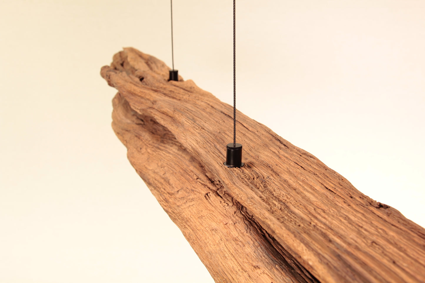 Lampe de table à manger - fait main pièce unique - 198cm poutre en chêne