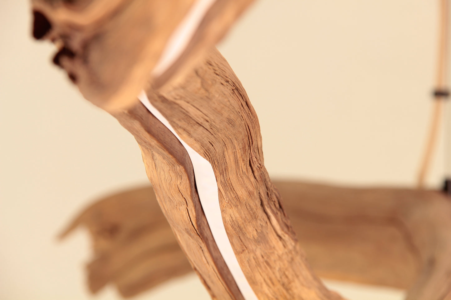 Lámpara de mesa de comedor - pieza única hecha a mano - rama de roble 184cm