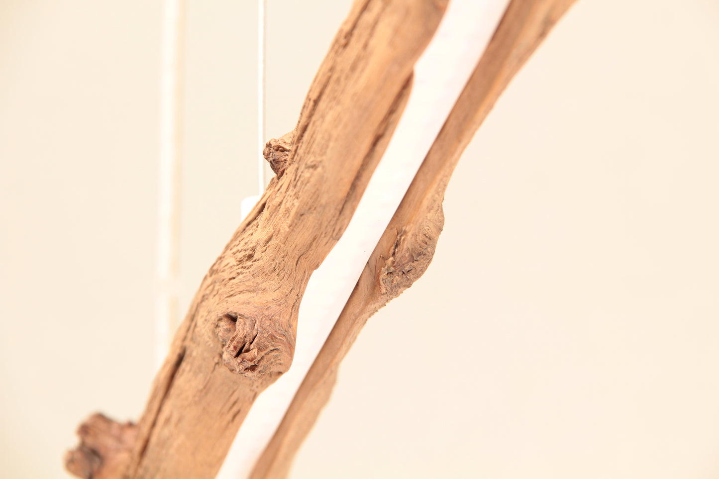 Lampe de table à manger - fait main pièce unique - 159cm branche de chêne