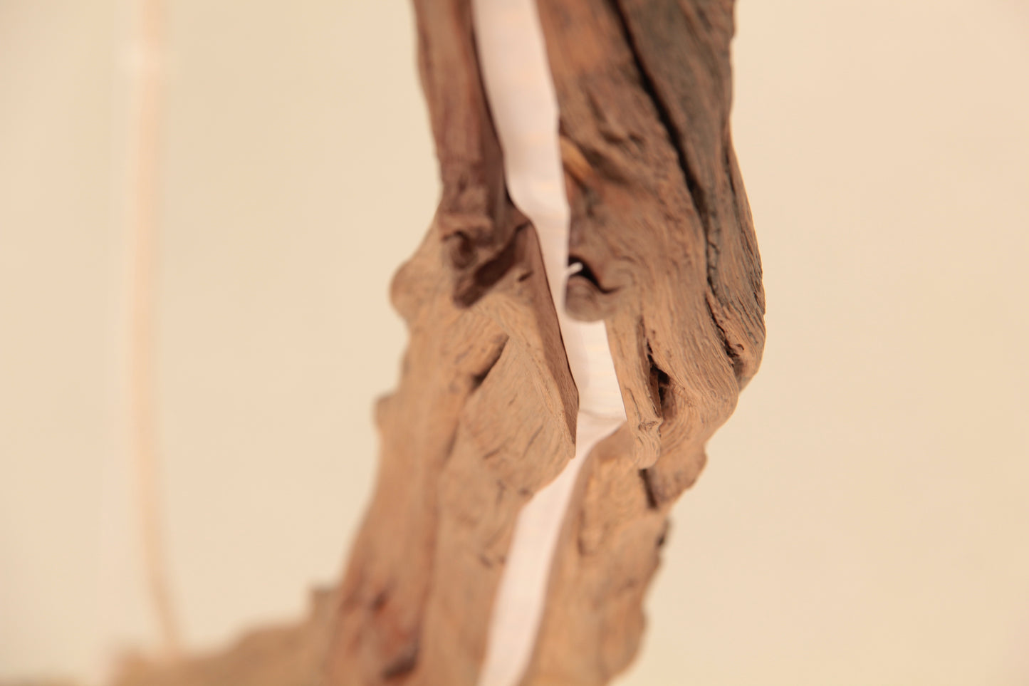 Lampe de table à manger - fait main pièce unique - 187cm branche de chêne