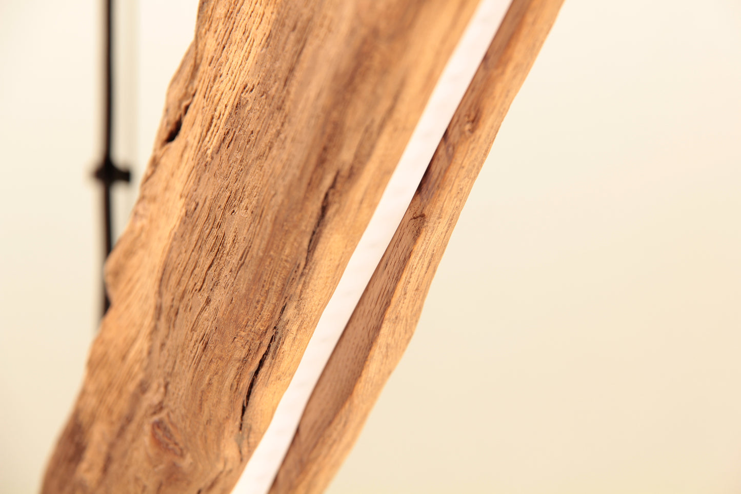 Eettafel lamp - handgemaakt uniek stuk - 123cm eiken balk