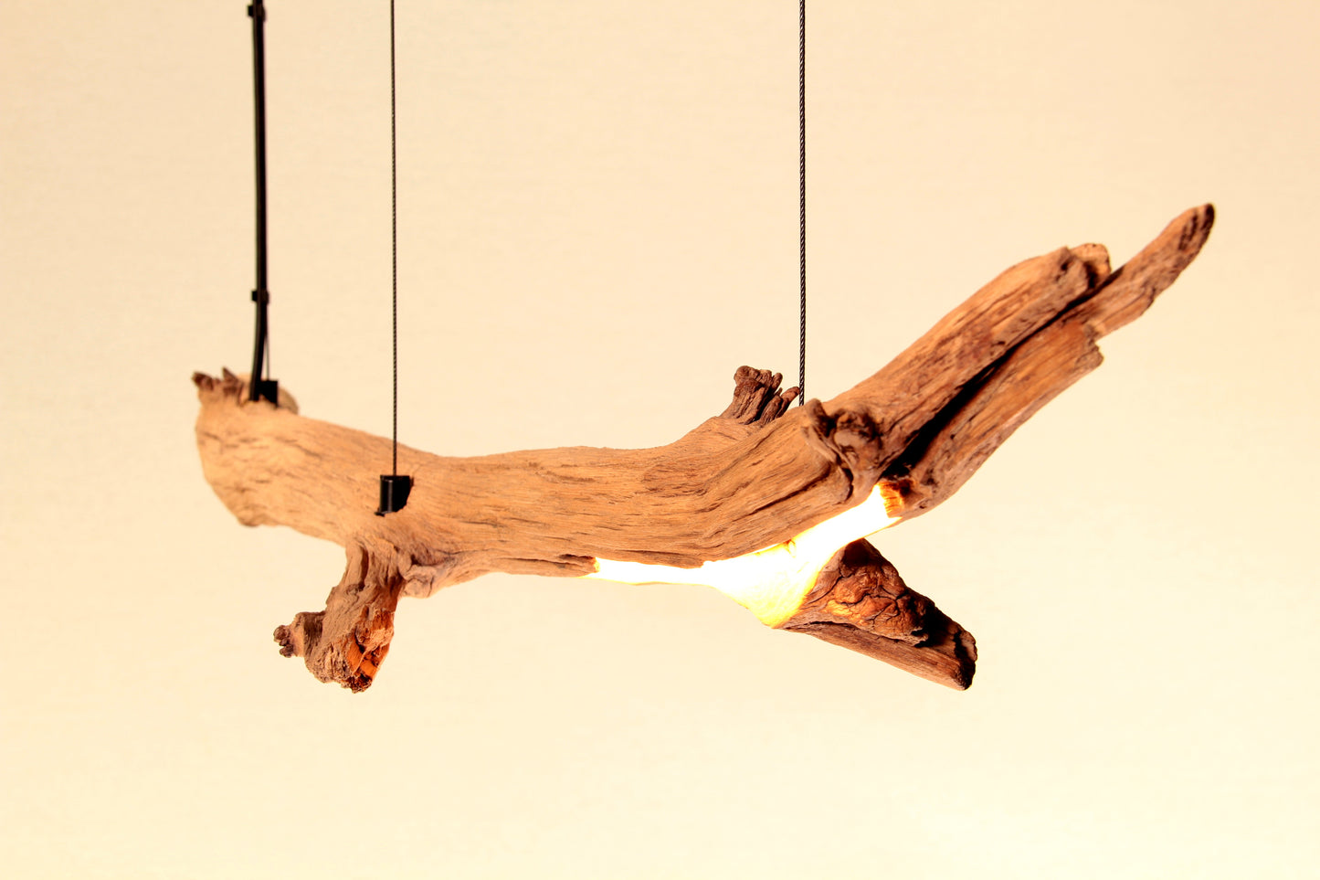 Dining table lamp - handmade unique piece - 100cm oak branch
