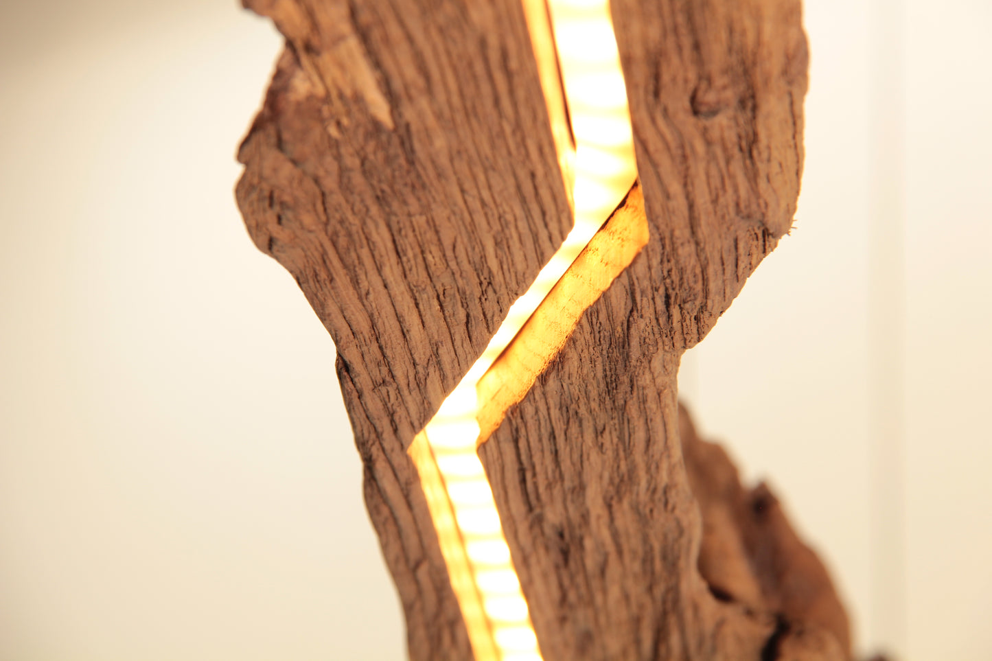 Lampe de table à manger - fait main pièce unique - 198cm poutre en chêne